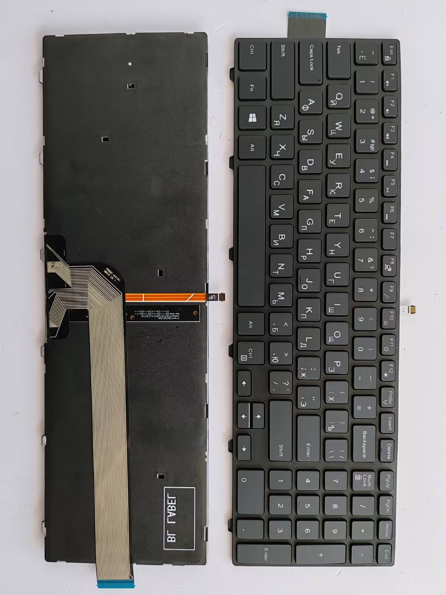Picture of New Replacement Laptop Keyboard For DELL 5547/15-3000/3542/3541/p39f/p57f/5559/5558/5548 BLACK FRAME BLACK Backlit (OEM) RU Layout